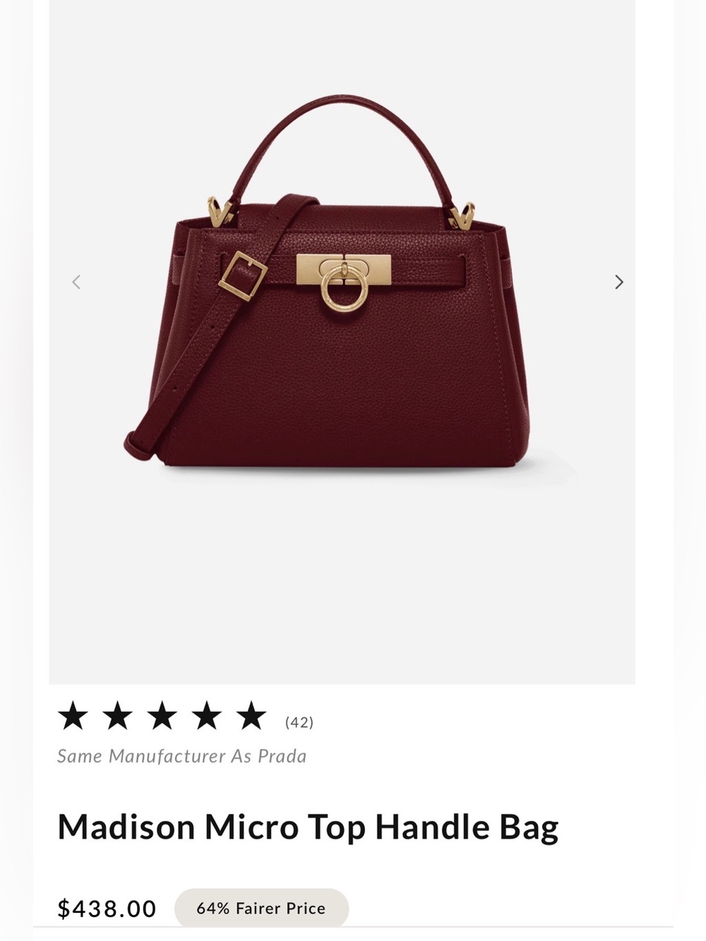 Parisa Wang Madison Micro Bag - Burgundy